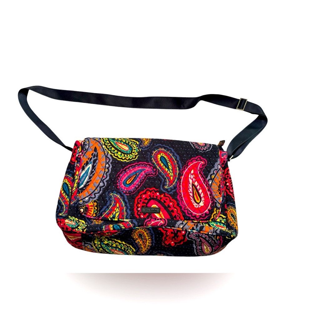 Vera Bradley Laptop Messenger Bag in Twilight Paisley